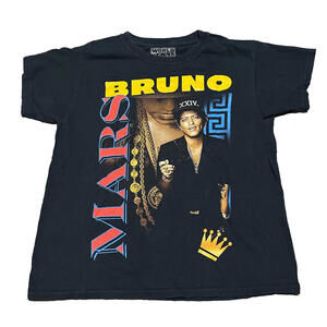 Bruno Mars 24k Magic World Tour Women Small S Fit Concert Date Shirt Tee Black